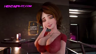 MILF Aunt Cass Fucked In The Pub By Stranger - Animation