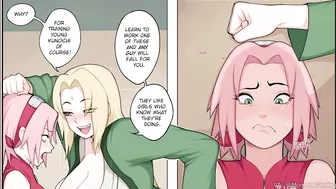 Tsunade ""Trains"" Sakura With Her Futa Cock Naruto Comic