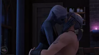 Tavern sex scene, drow and human, part 2