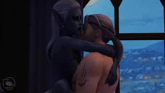 Tavern sex scene, drow and human, part 2