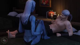 Tavern sex scene, drow and human, part 2