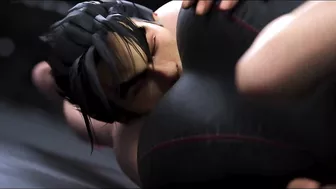 Tifa vs Jin - Reverse Headscissor - Smothering - Wresling