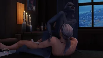 Tavern sex scene, drow and human, part 5