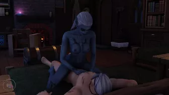 Tavern sex scene, drow and human, part 4