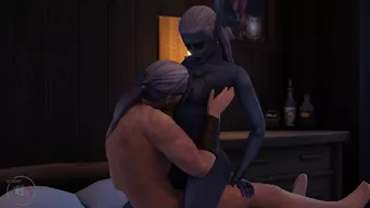 Tavern sex scene, drow and human, part 4