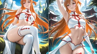 Asuna Yuuki was overwhelmed by virtual lust