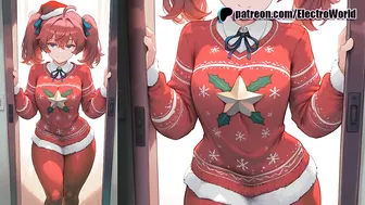 Miku from Darling in the franxx is a cutie in a Christmas costume