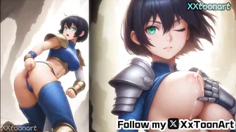 Seo Jiwoo from solo leveling Hentai - Cute woman blue stirt is sexy sure big big tits