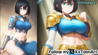 Seo Jiwoo from solo leveling Hentai - Cute woman blue stirt is sexy sure big big tits