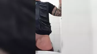 Those bastards at work film me pissing and showing my cock