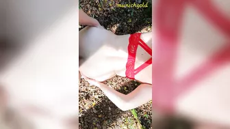 outdoor fuck in the forest ... take me from behind