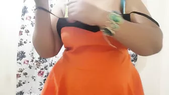 horny desi indian girl.. spanking her big ass in her private bedroom part 2