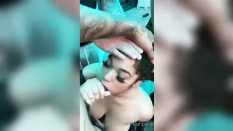 Latina gets facefucked