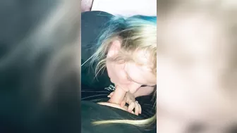 Blonde chick loves sucking cock