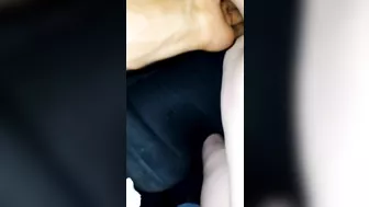 Making my neighbor squirt in the front seat of her husband's car