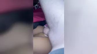 Under the covers fuck ends with thick facial