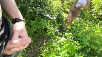 Strangers touch dick in the park. Real luck