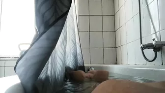 Bath time with Sex Doll