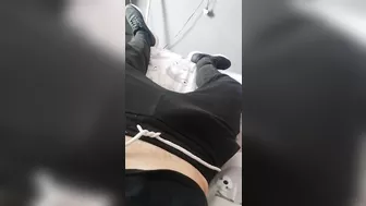 Teen boy strips to show off his big cock