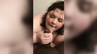 19 year old BBW sucks a BBC and swallows load (more on onlyfans @m1cahr4y!)