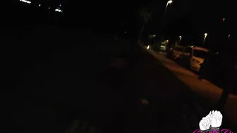 Estamos en el parque pasando la noche nos ponemos cachondos se la chupo y me lo follo en la calle