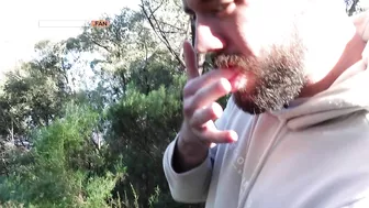 College Stud with Big Cut Cock Wanks Outdoors in Aussie Bush