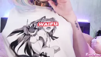 Double penetration for your waifu Leah Meow