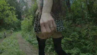 A Walk with Longpussy. Diapers and Skirts.