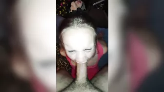 Throating daddy's cock