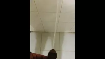 Pissing on the wall