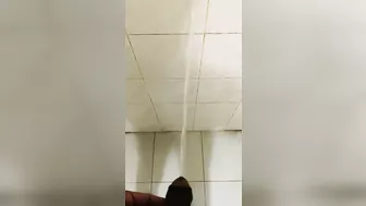 Pissing on the wall