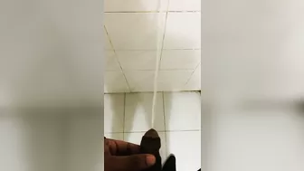 Pissing on the wall