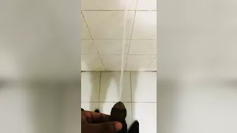 Pissing on the wall