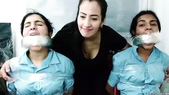 Latina Schoolgirls Massively Gagged