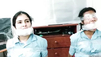 Latina Schoolgirls Massively Gagged