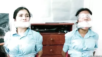 Latina Schoolgirls Massively Gagged