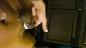 Huge Cumshot on belly