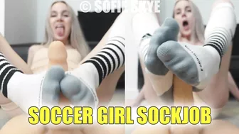 Soccer Girl Sockjob Sofie Skye Sock Fetish Soccer Socks Kink FREE EXTENDED TEASER Foot Job Smell