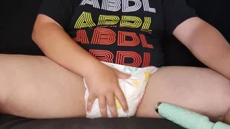 Boy Cums in His Diaper