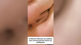 Triple Creampie w/ ONLYFANS follower