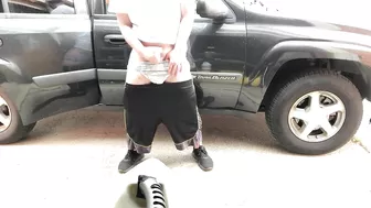 Public Diaper jerk-off