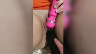 Lindsey Phillips from Novo with cucumber and vibrator