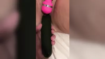 Lindsey Phillips from Novo with cucumber and vibrator