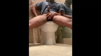 College Boy BBC Jerk Off In The Bathroom