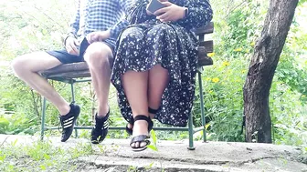 Naughty MILF is horny enough to make a homemade porn video outdoors