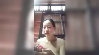 Chinese girl alone at home 40