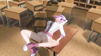 3D HENTAI Schoolgirl pussyfucked on the table