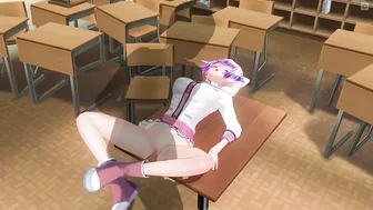 3D HENTAI Schoolgirl pussyfucked on the table